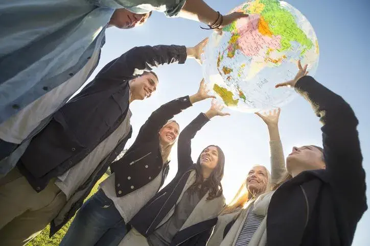 Estudiantes al aire libre
